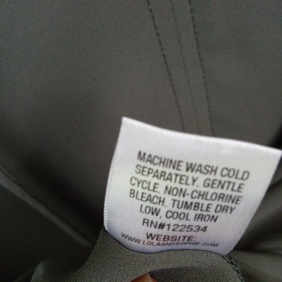 Lola & Sophie Grey Ruffle Bell Sleeve Sheath Dress - Picture 12 of 12